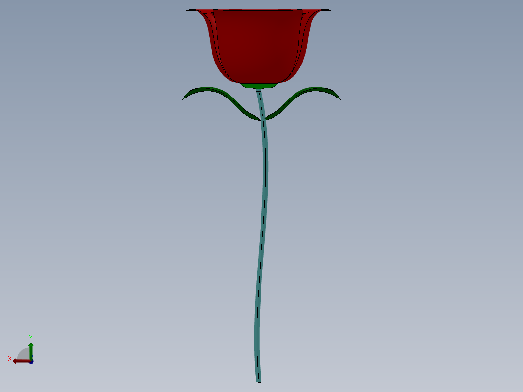 玫瑰花至亲人后视图