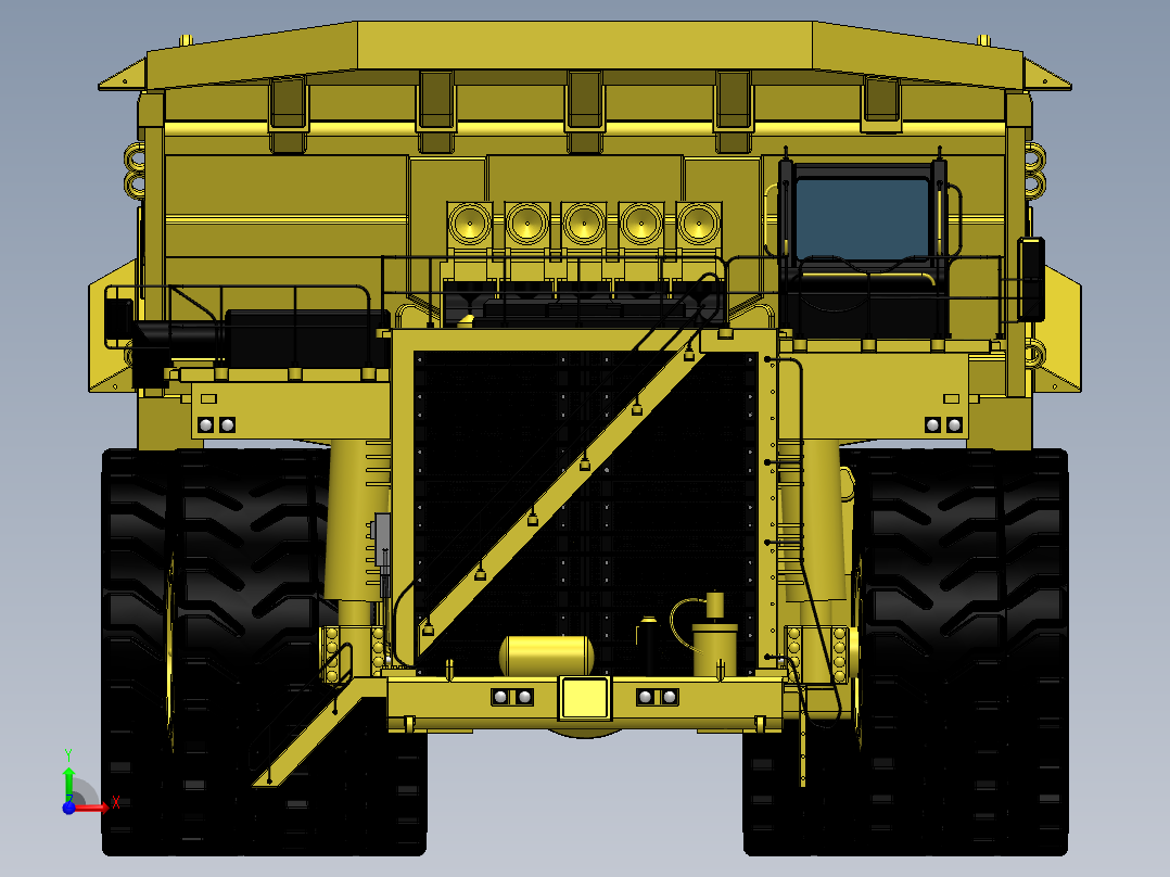 超大型渣土车卡车SW2017前视图