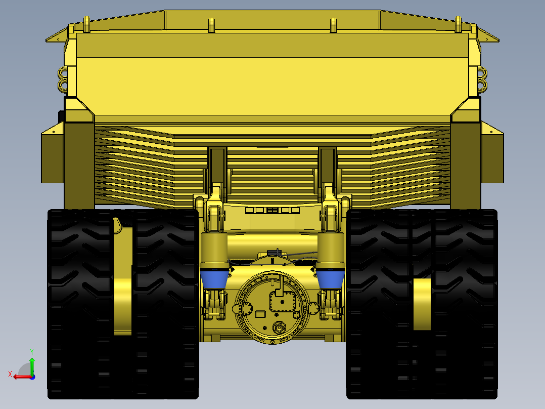 超大型渣土车卡车SW2017后视图