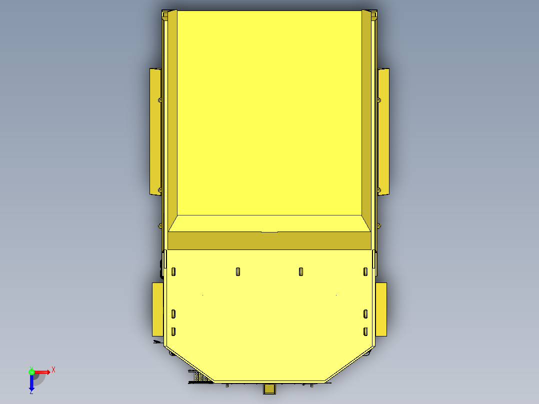 超大型渣土车卡车SW2017俯视图