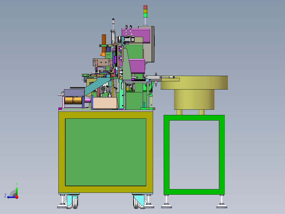 G655 自动焊接流水线带治具板右视图