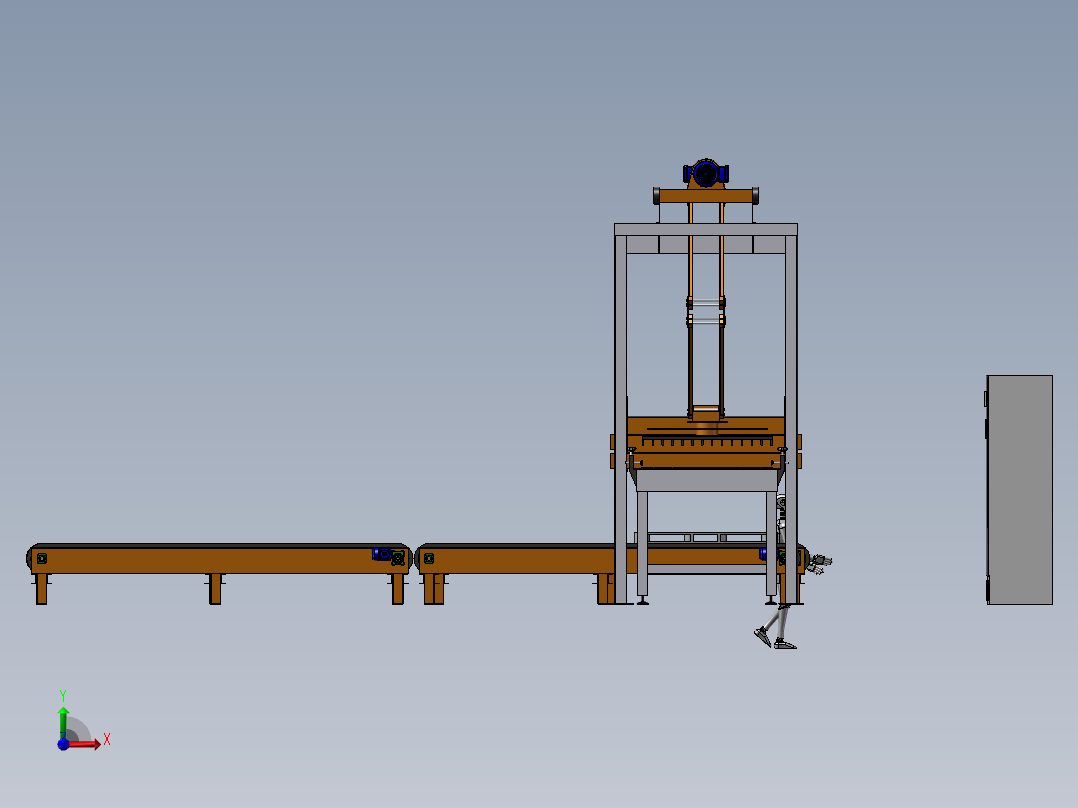 B09-托盘堆垛机流水线主视图