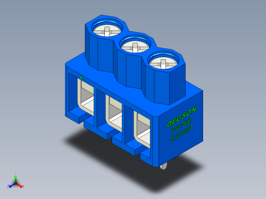 DEGSON DG166 系列 5.0mm 接线端子-DG166-5.0-03P-12-00AH