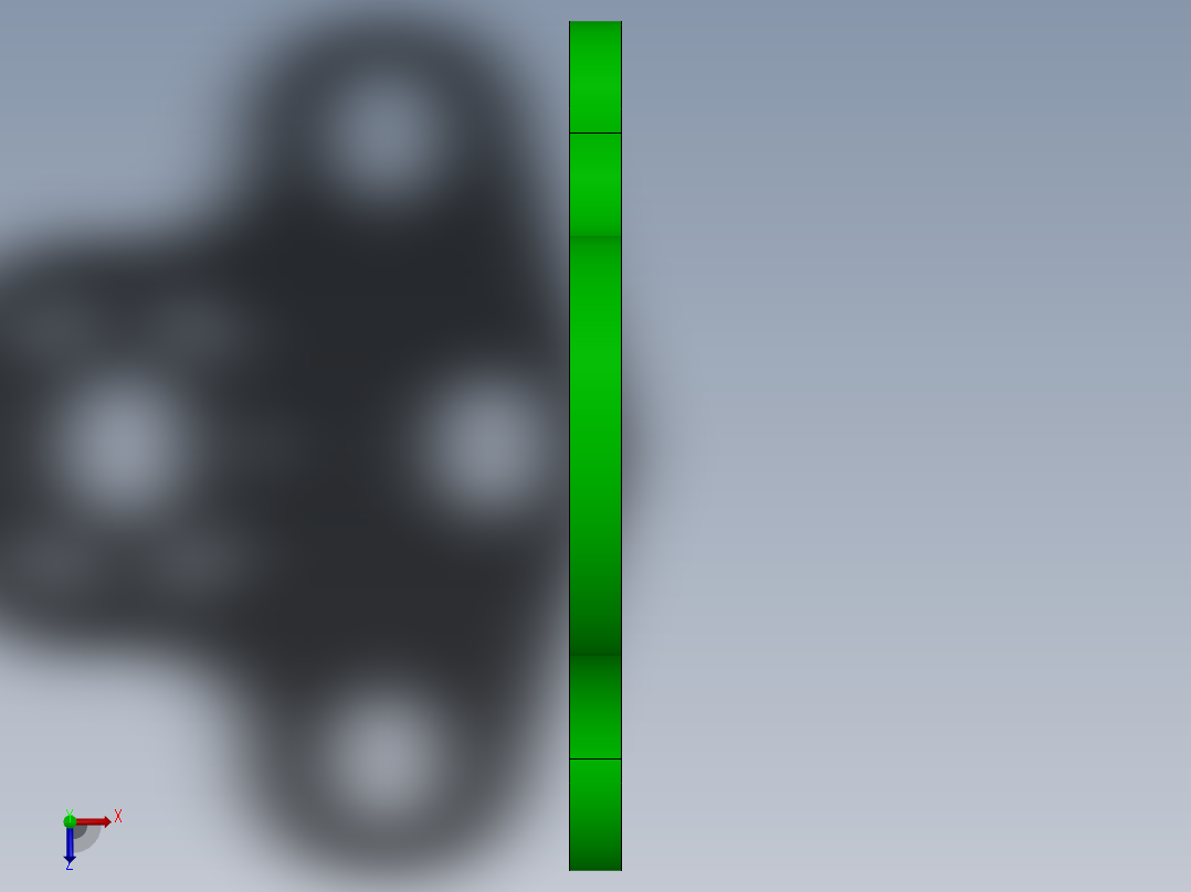 SW建模练习题-exercise 137俯视图