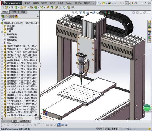 桌面式自动锁螺丝机3D图纸 非标自动化机械3D图纸设计缩略图