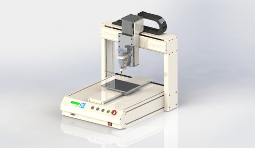 桌面式自动锁螺丝机3D图纸 非标自动化机械3D图纸设计缩略图