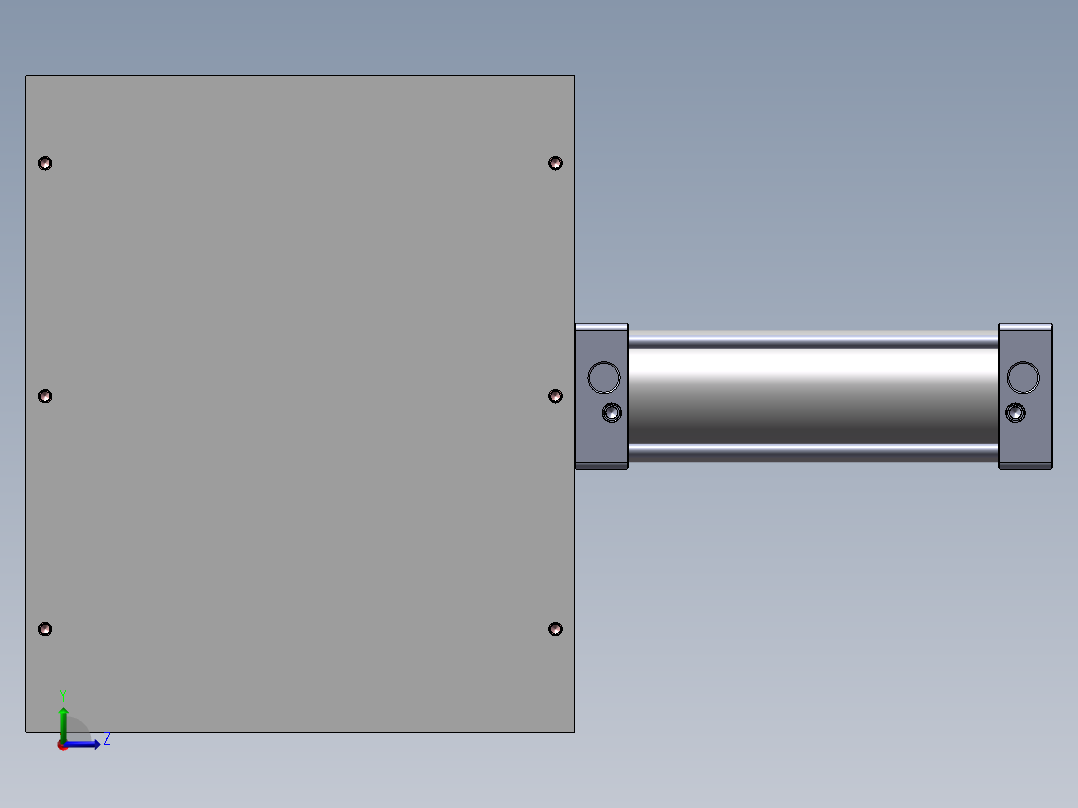 下压设备、压面罩半自动设备左视图