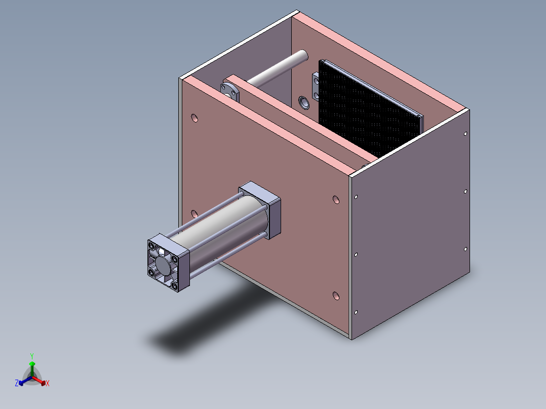 下压设备、压面罩半自动设备正等轴测图