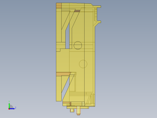 爱普生打印机支架的注射模具设计-滑块抽芯注塑模含开题及9张CAD图左视缩略图