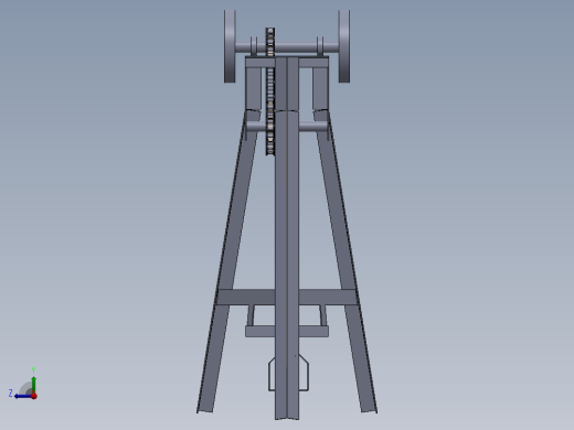 脚踏式磨床结构3D图纸 Solidworks设计右视缩略图