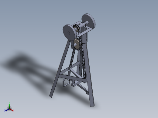 脚踏式磨床结构3D图纸 Solidworks设计正等轴测缩略图