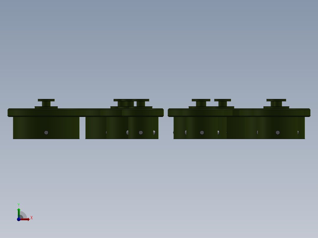 08至24号圆形连接器的防尘盖前视图
