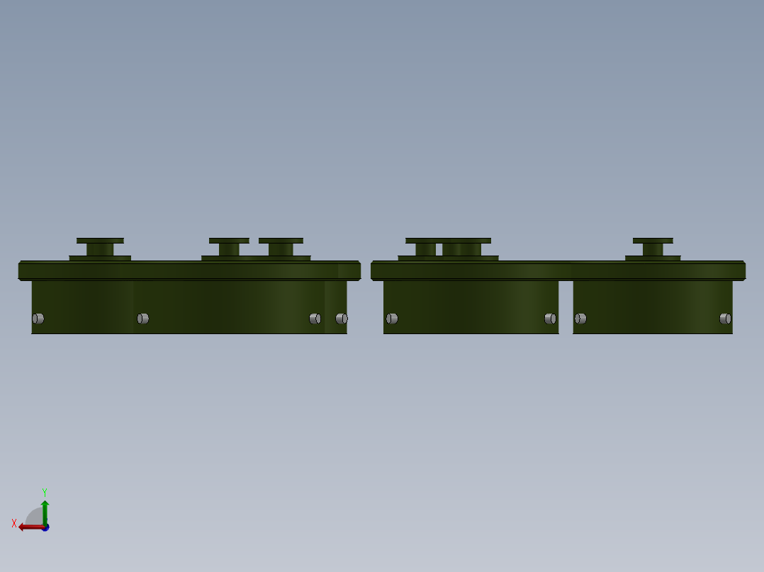08至24号圆形连接器的防尘盖后视图