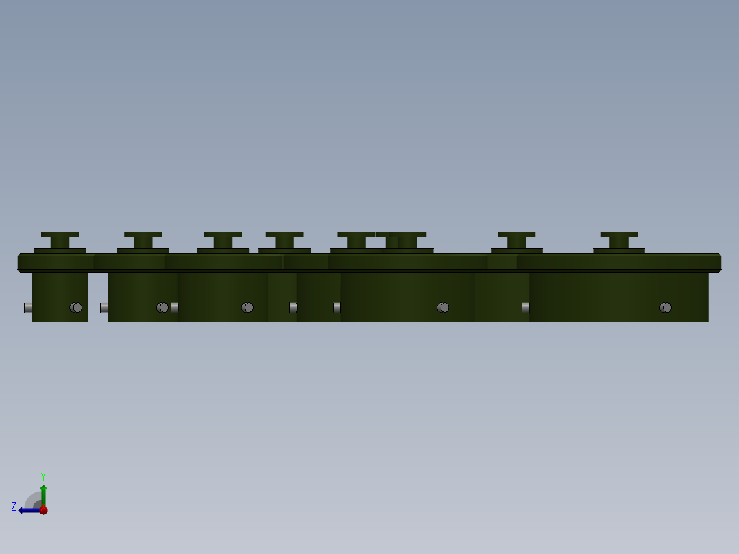 08至24号圆形连接器的防尘盖右视图