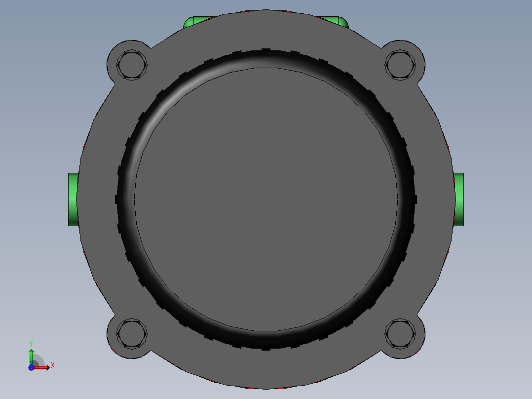 整体外置式电液推杆DYTZW15000前视图