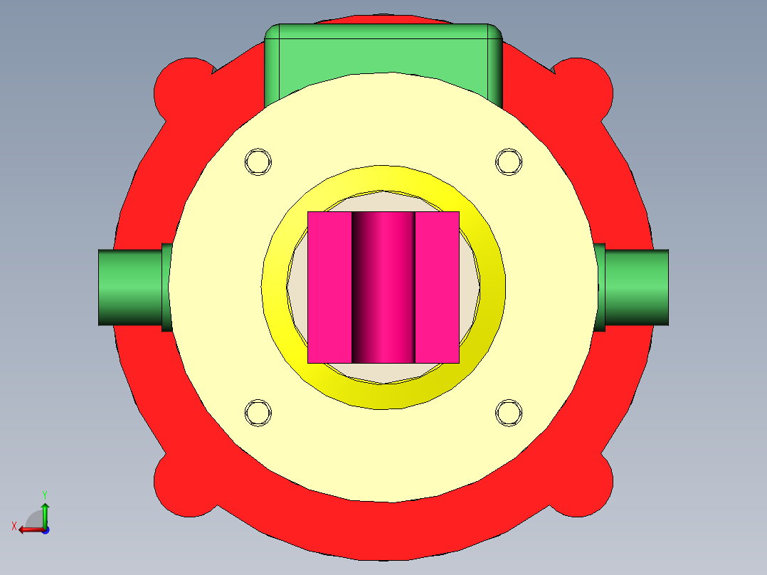 整体外置式电液推杆DYTZW15000后视图