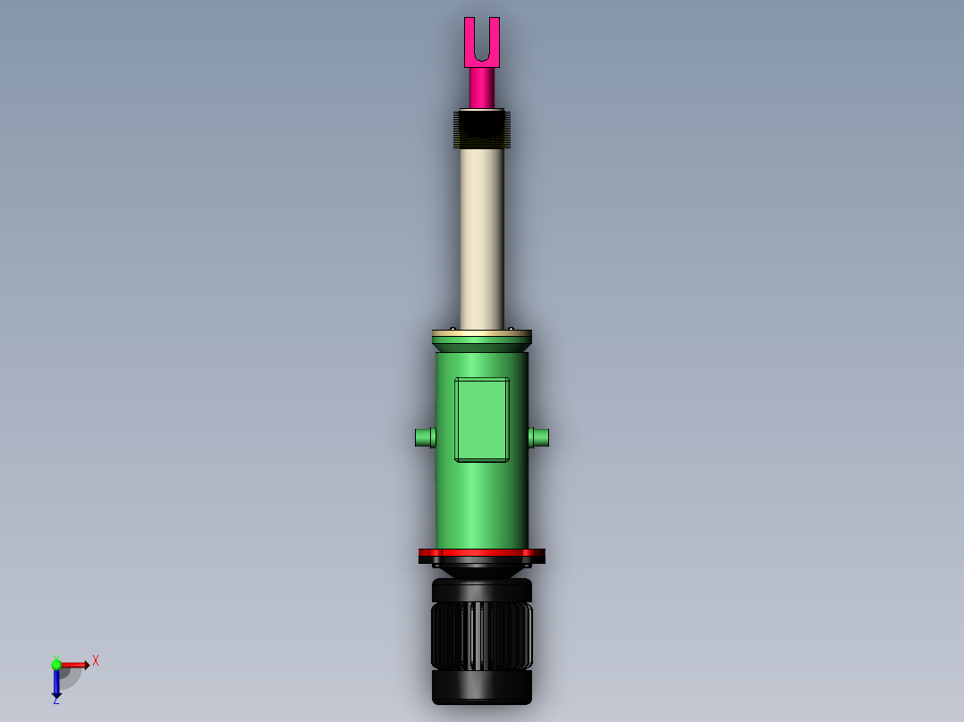 整体外置式电液推杆DYTZW15000俯视图