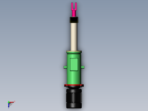 整体外置式电液推杆DYTZW15000俯视缩略图