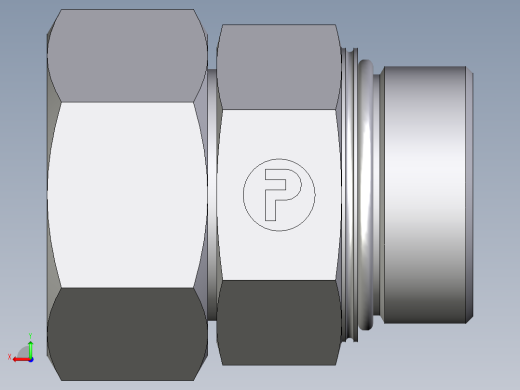 卡套式工业通用硬管接头EO_Swivel_connector_EGEO38SMCF后视缩略图