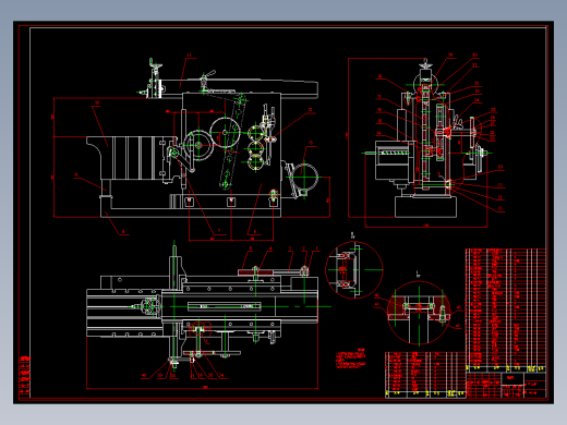 牛头刨床结构设计含CAD图纸+说明书979062