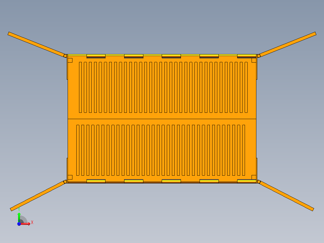 集装箱建模前视图