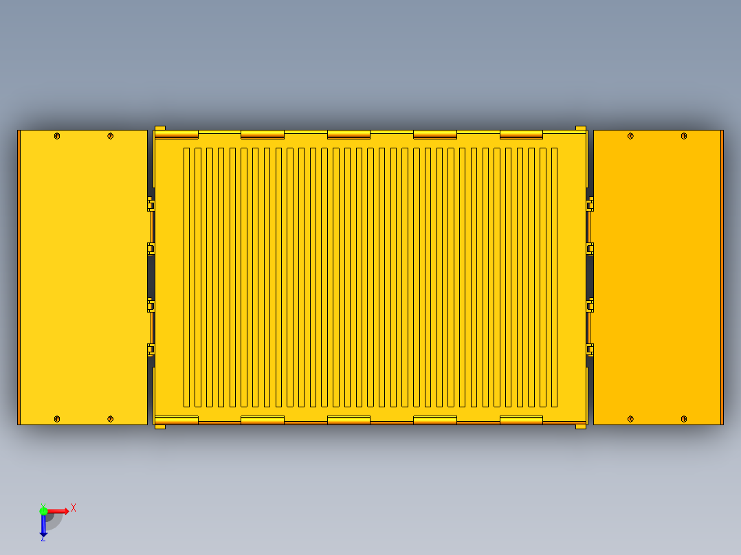 集装箱建模俯视图