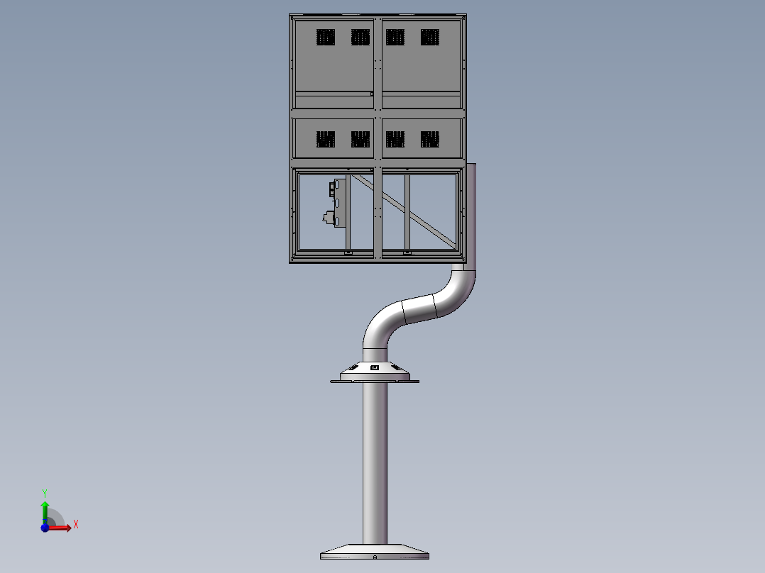 广告牌机箱前视图