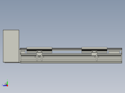 直线模组LHB17-L40-S300-RU设计图纸右视缩略图