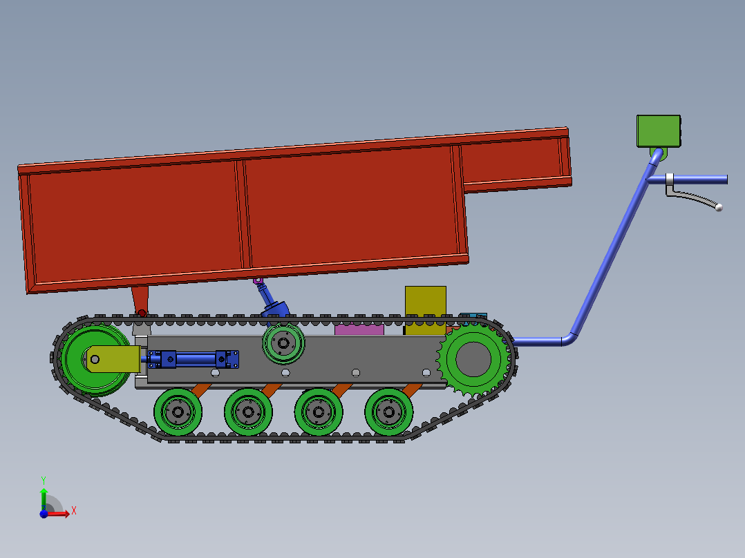 履带式装运车SW三维==1467950==200前视图