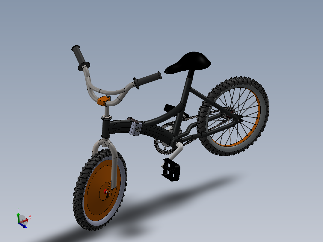 电动自行车 摩托车 (12)主视图