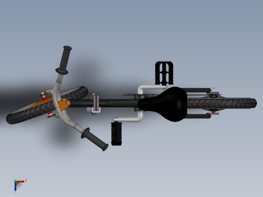 电动自行车 摩托车 (12)俯视缩略图