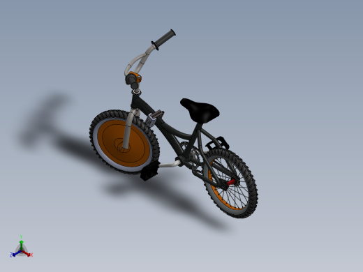 电动自行车 摩托车 (12)正等轴测缩略图