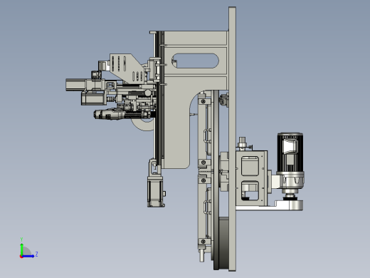 高速龙门自动螺丝机3D数模图纸 STP格式左视缩略图