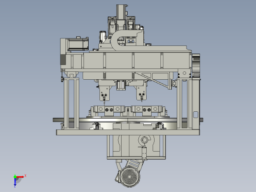 高速龙门自动螺丝机3D数模图纸 STP格式俯视缩略图