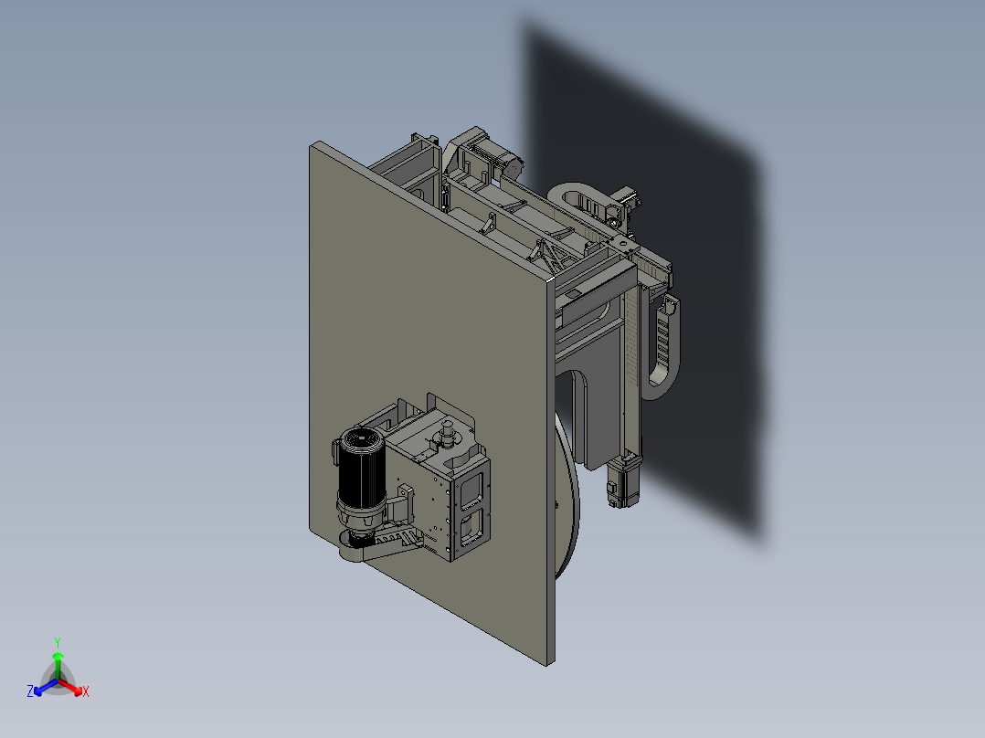 高速龙门自动螺丝机3D数模图纸 STP格式正等轴测图