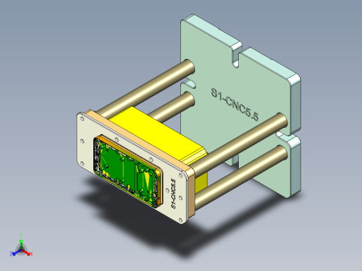 S1-CNC5.5笔记本CNC工装夹具三维模型-0509正等轴测缩略图