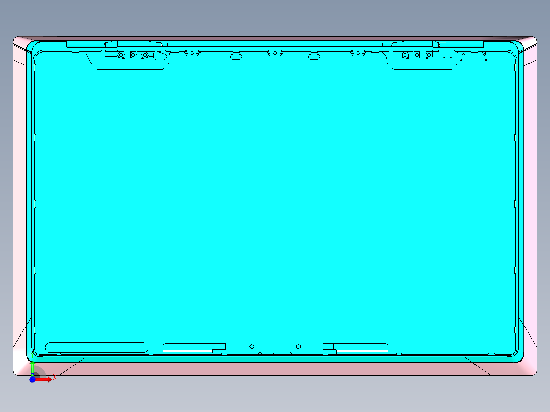REACHER-A笔记本CNC工装夹具三维模型-CNC3DAMO前视图