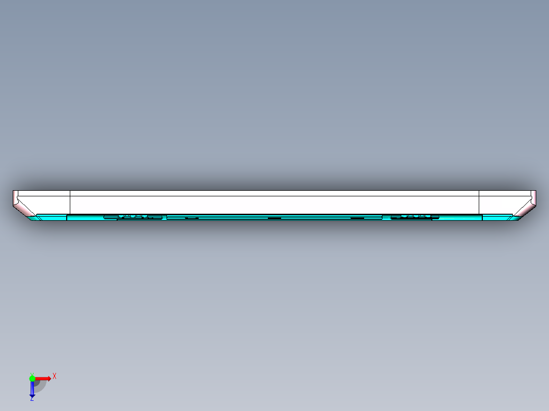 REACHER-A笔记本CNC工装夹具三维模型-CNC3DAMO俯视图