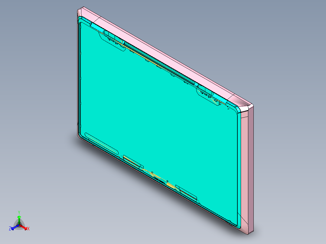REACHER-A笔记本CNC工装夹具三维模型-CNC3DAMO正等轴测图