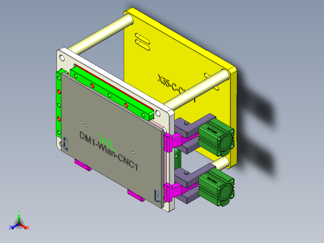 三轴板材铣槽飞面编程程序模型