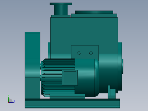 2X-70A旋片真空泵(上海阳光)左视缩略图