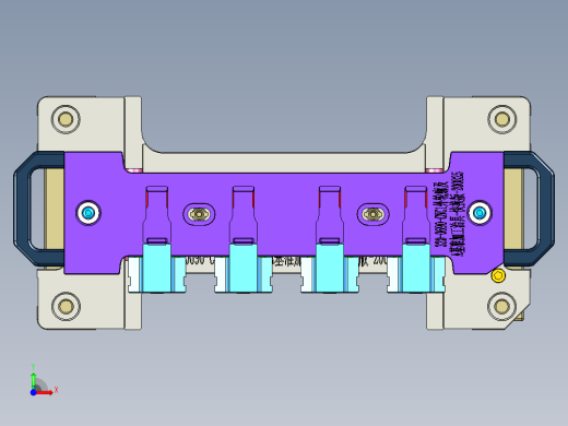 320-0690小零件CNC工装夹具三维模型-CNC1外轮廓及A基准加工治具-快换版-200907前视缩略图