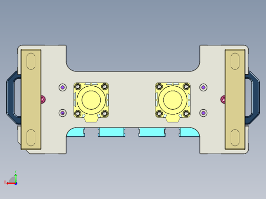 320-0690小零件CNC工装夹具三维模型-CNC1外轮廓及A基准加工治具-快换版-200907后视缩略图