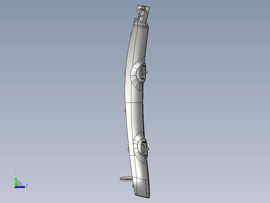 某电动工具把手塑胶模具左视图