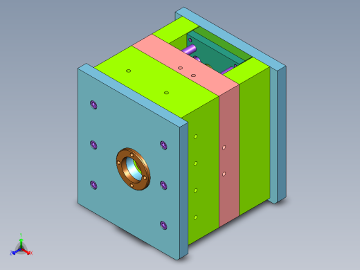 东风天龙前保险杆大灯罩注塑模具设计