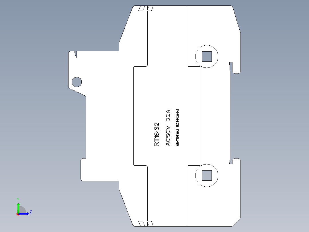 保险丝熔断器左视图