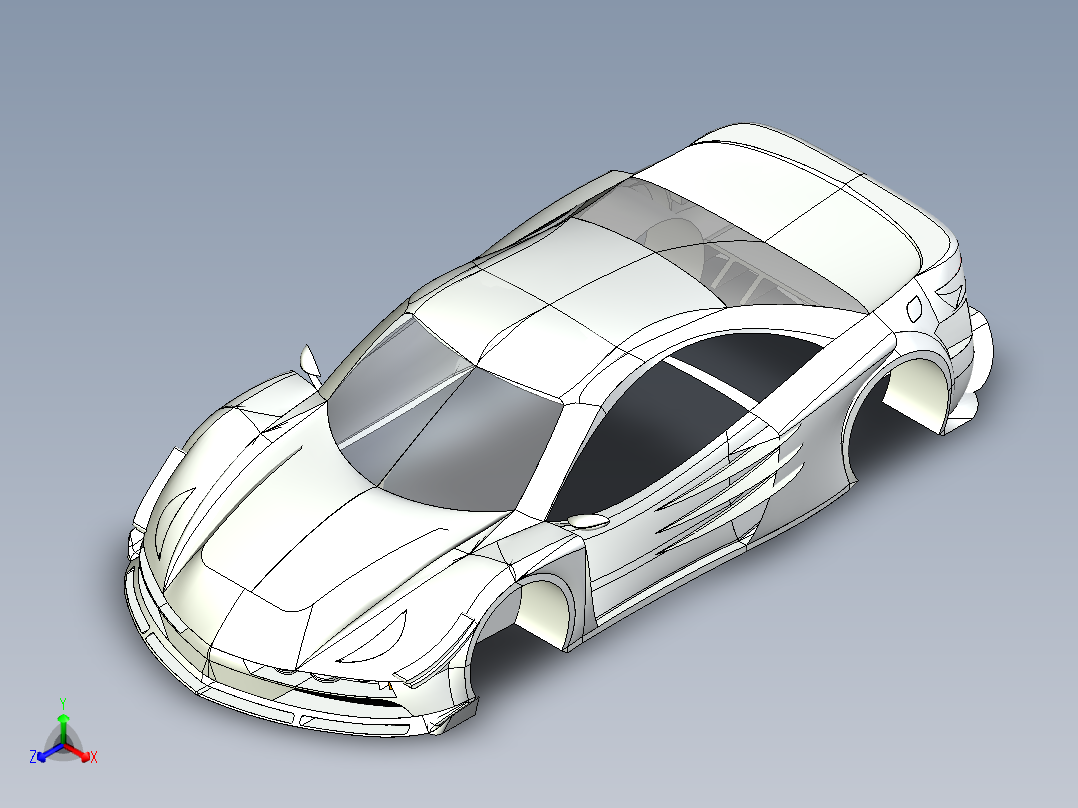 B3004223-跟踪超级跑车车身