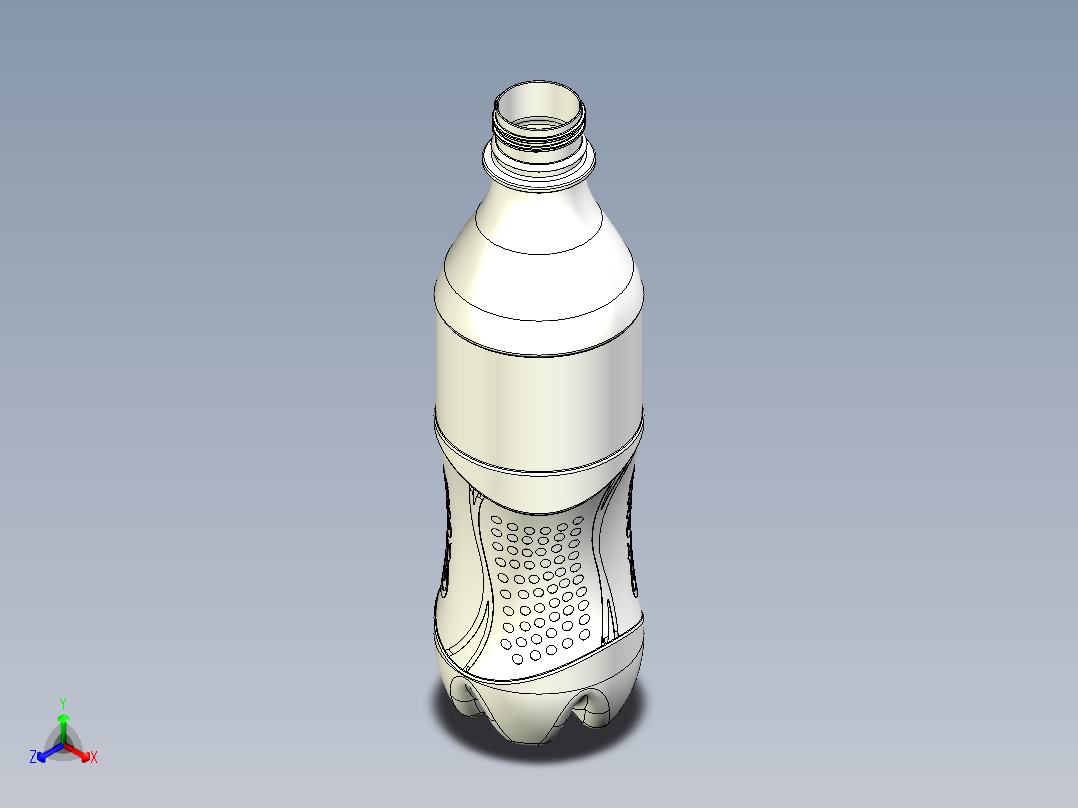 瓶子、罐子、桶(55)正等轴测图