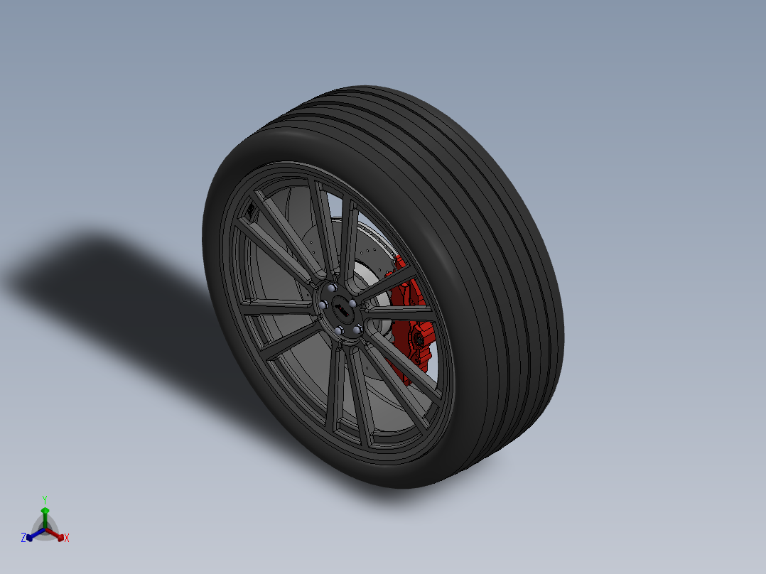 刹车系统(11)正等轴测图