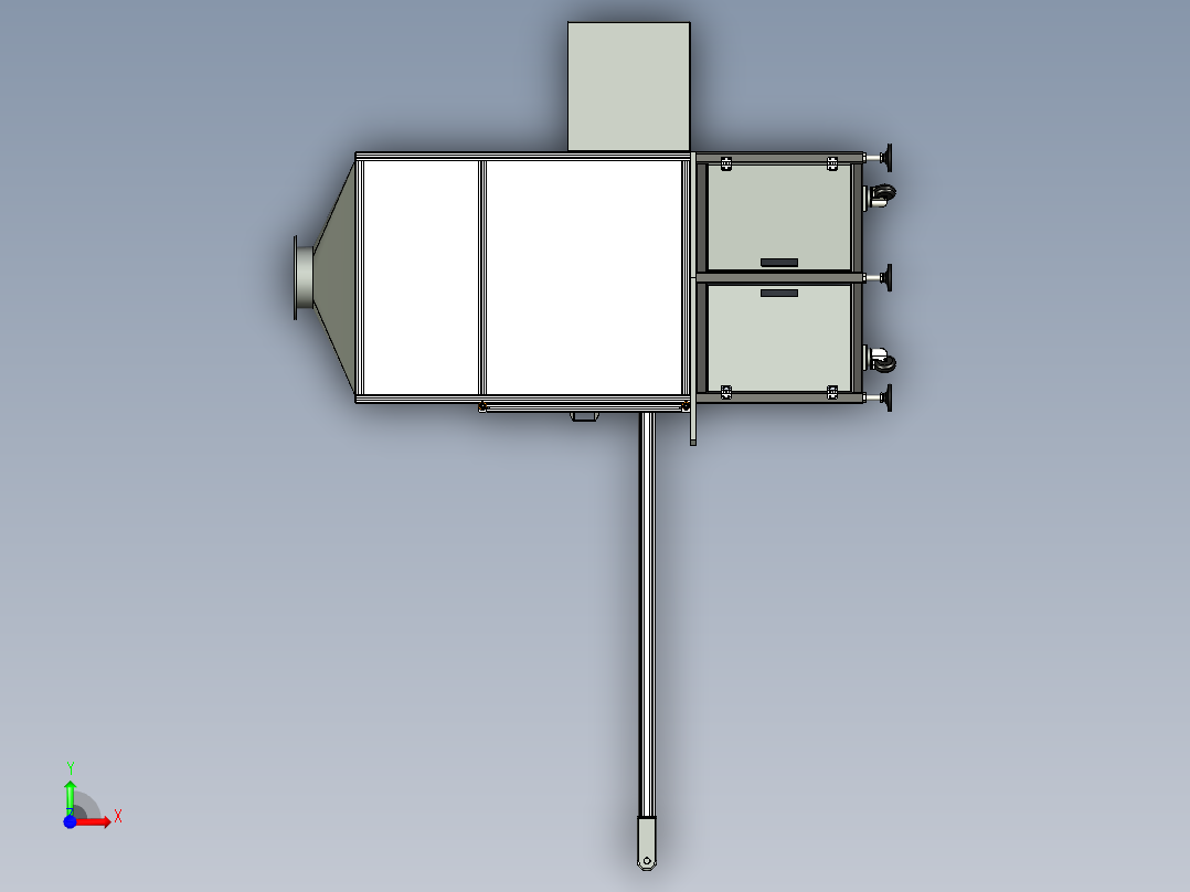 滤清器盒热熔接合机前视图